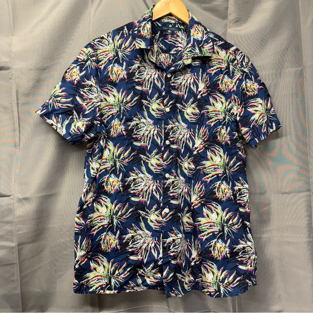 Perry Ellis Tropical Print Shirt